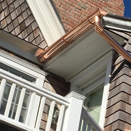 copper gutter installation Centerport ny